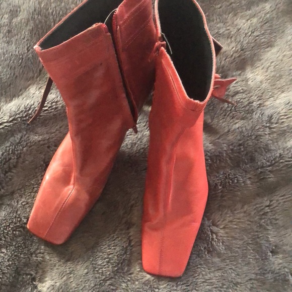 Nine West Red Leather Boots. Size 7.5. Vintage Nine West. - Picture 5 of 8